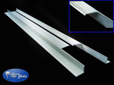 Door Sills, Billet Aluminum, Polished, Pair, Bug Convertible